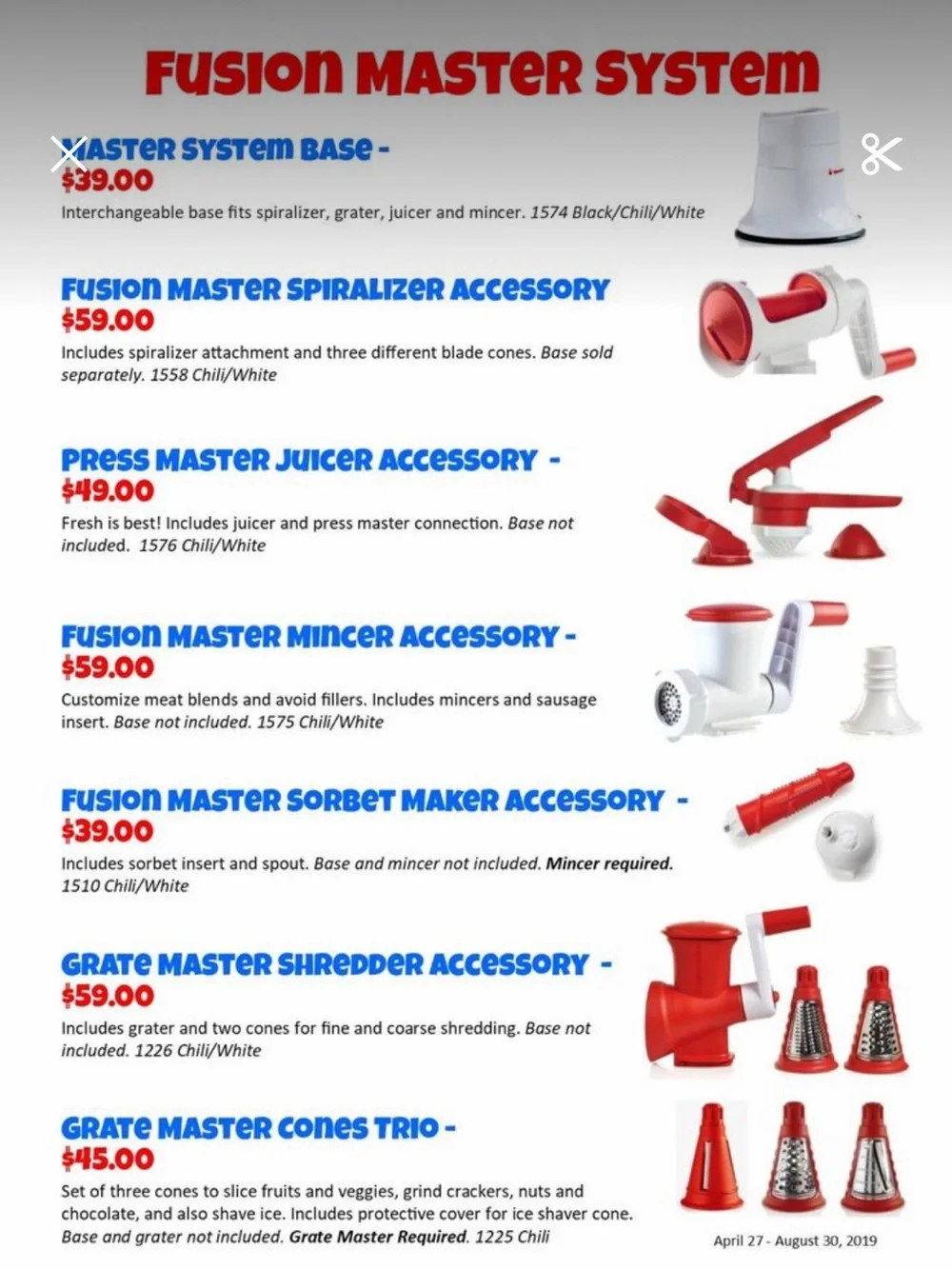 Tupperware Fusion Master + 3 Bonus Graters & Press Master Juicer